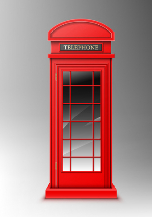 Telephone booth in London